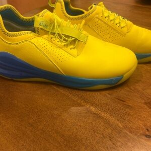 Clove Womens Classic Nursing Shoes Limited Edition Neon Yellow/blue  Sz 8.5